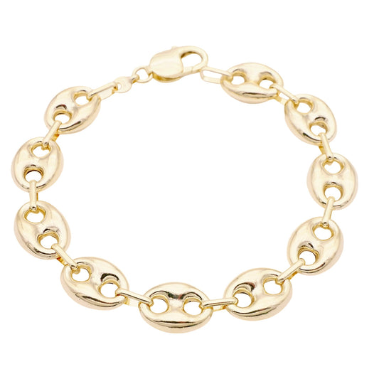 Anker Panzerarmband in 585er Gold