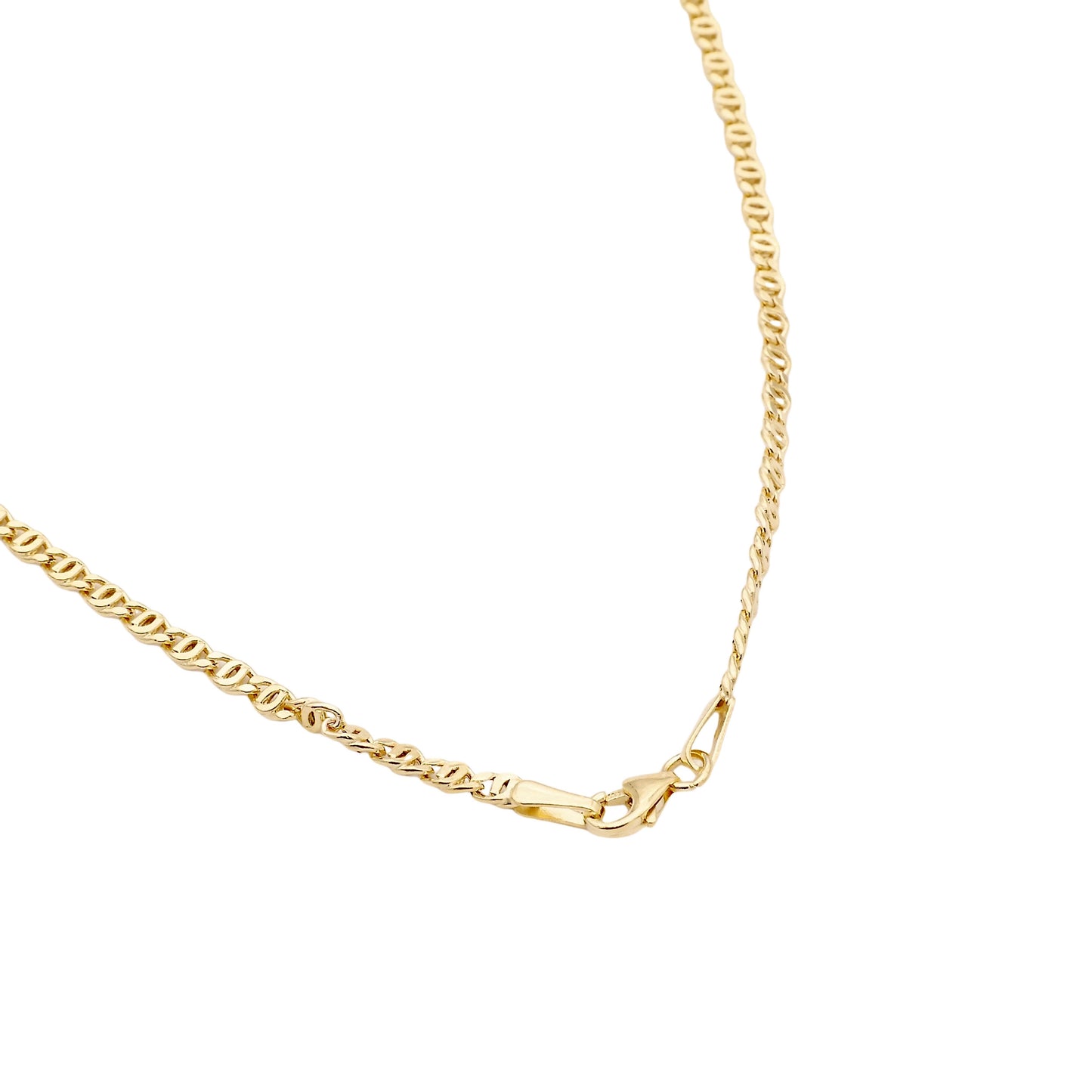 Panzerkette Halskette 14k Goldkette 585 Gelbgold