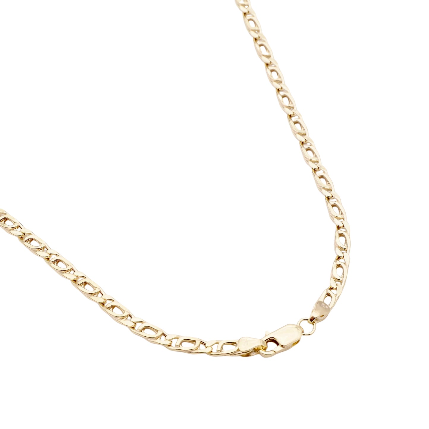 Figaro Panzer Halsgoldkette in 585er Gold
