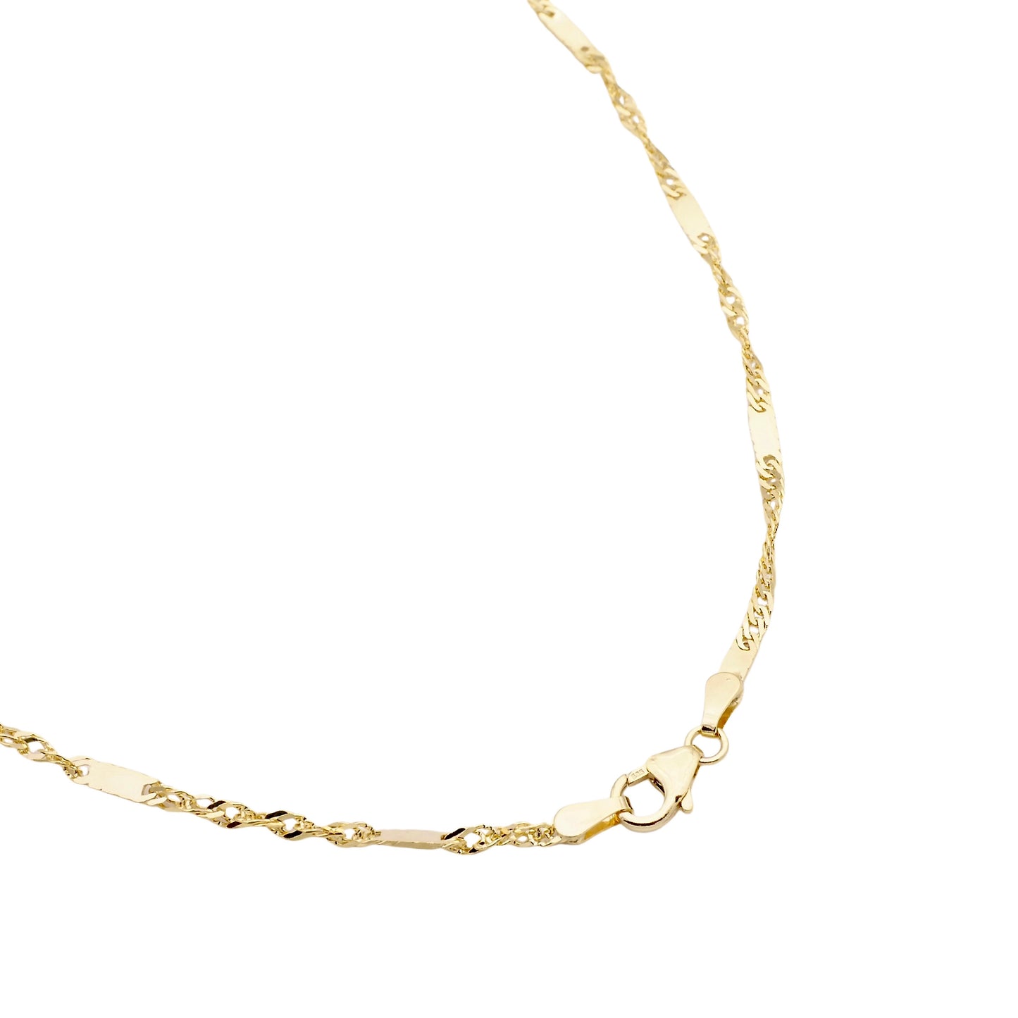 Glieder Halsgoldkette in 585er Gold
