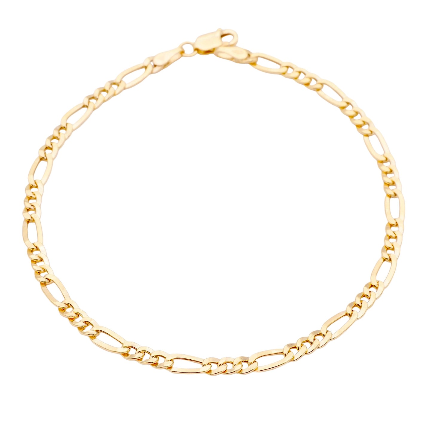 Figaro Panzerarmband in 585er Gold