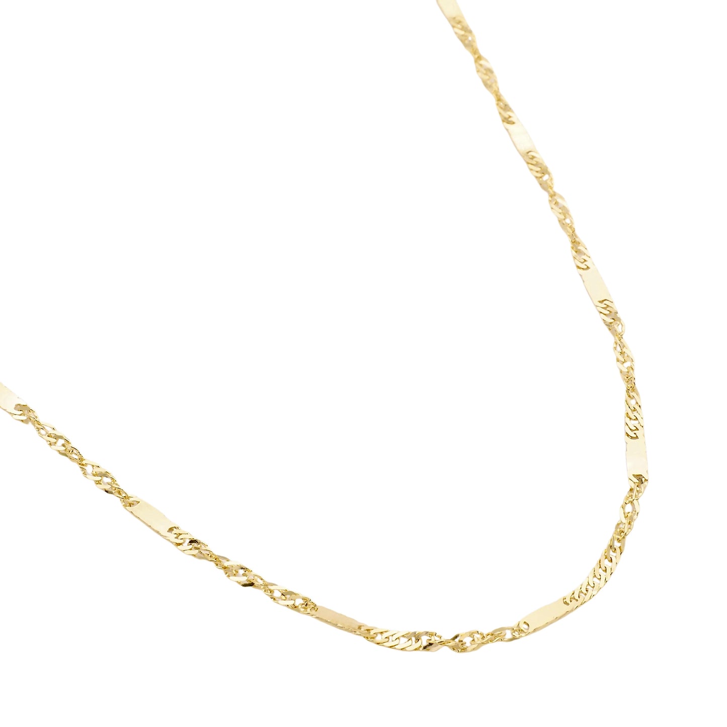 Glieder Halsgoldkette in 585er Gold