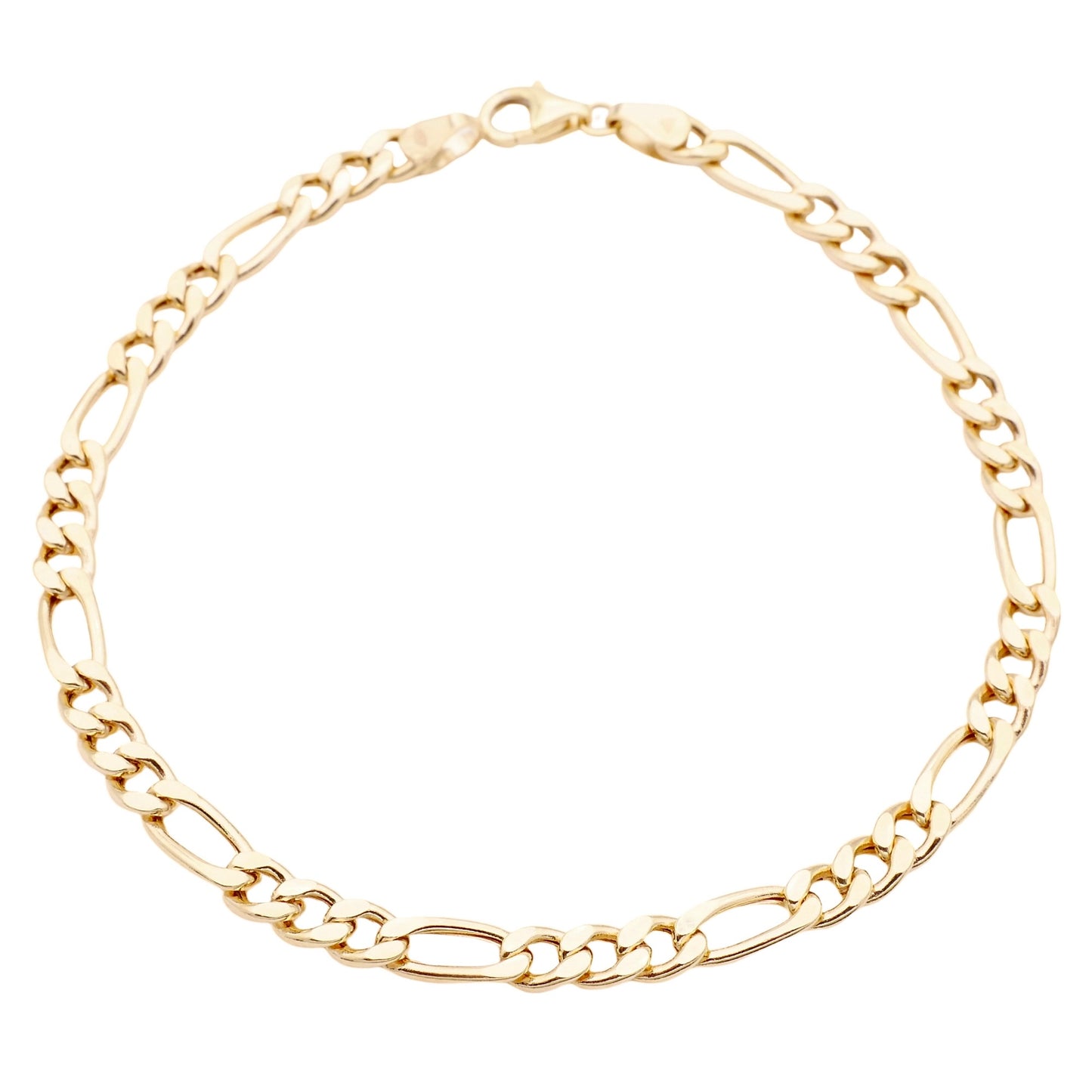 Figaro Panzerarmband in 585er Gold