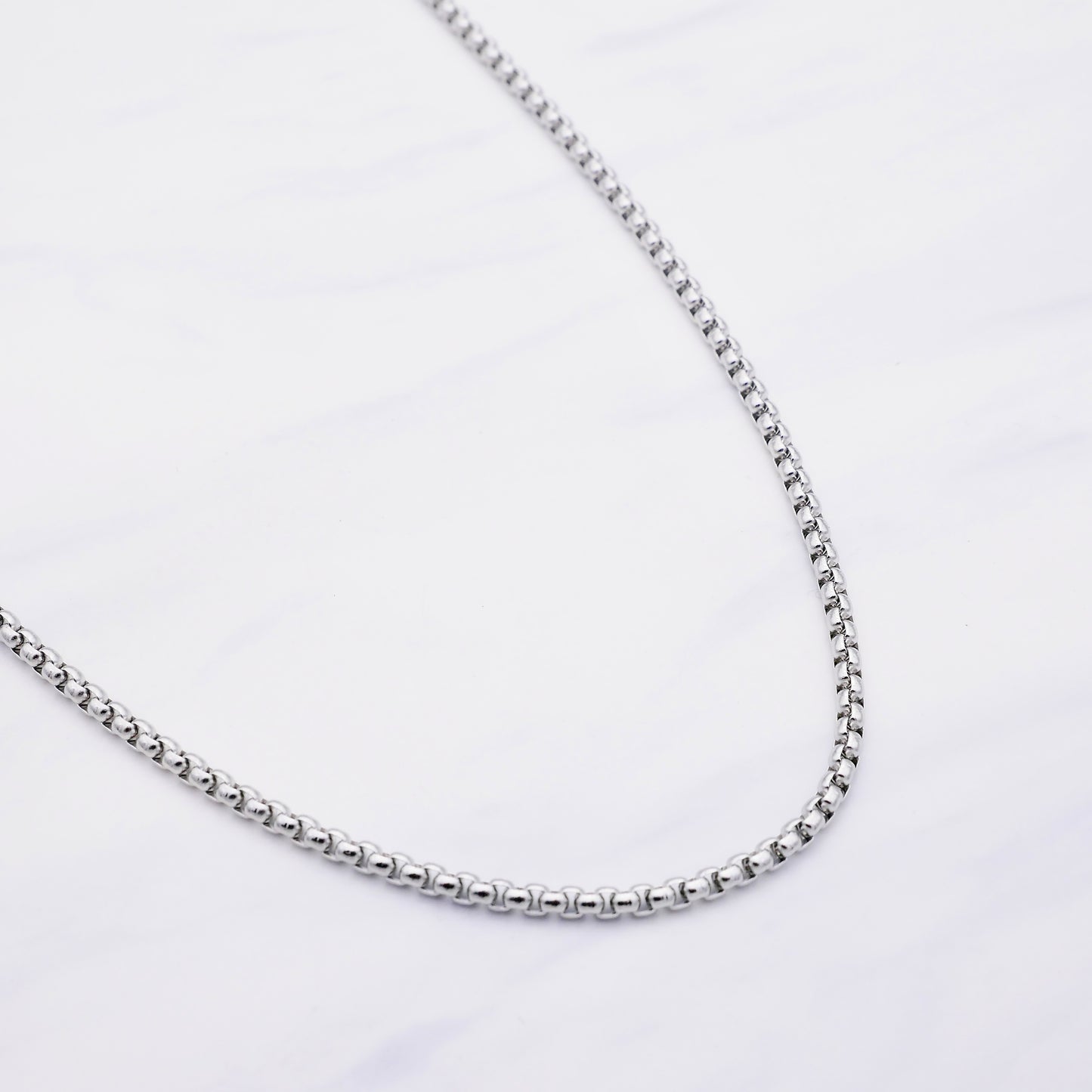 Stepson. Erbsenkette Gold – 55 cm | Edelstahl