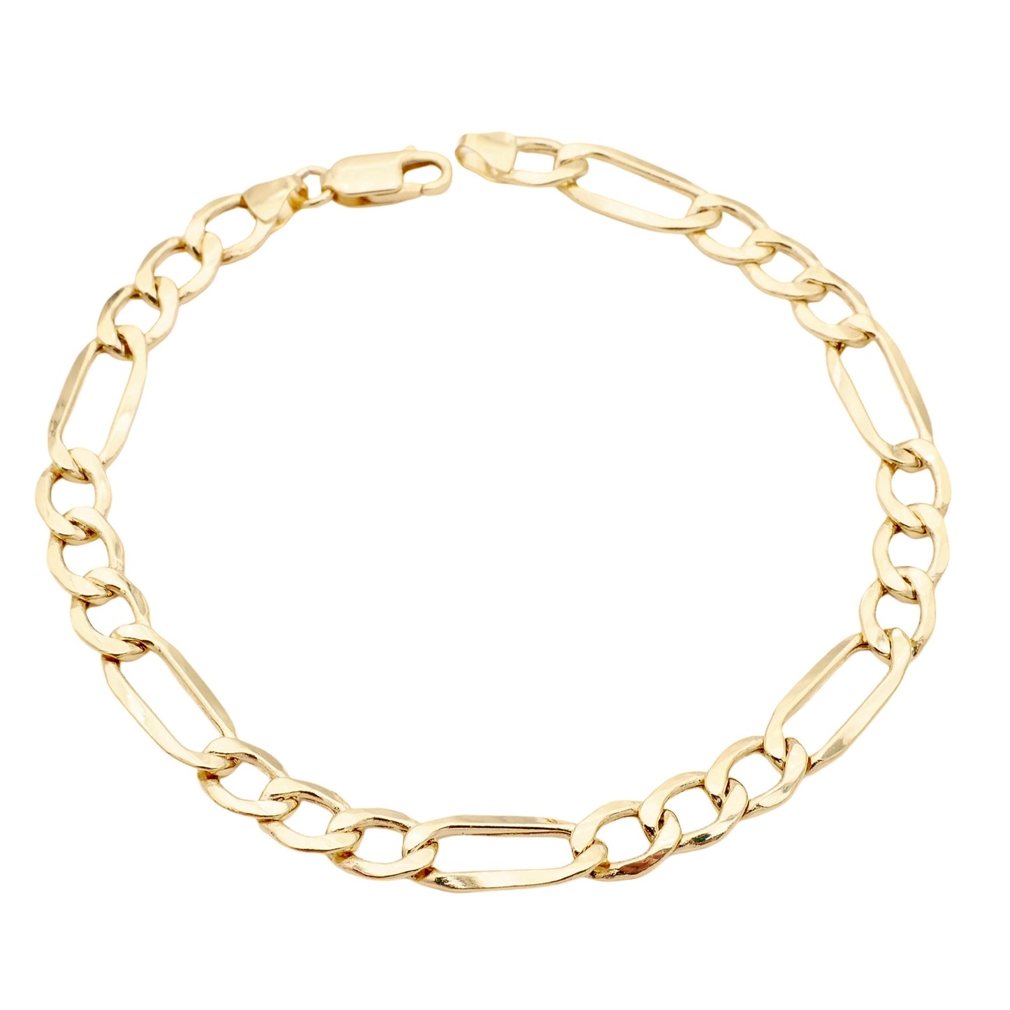 Figaro Panzerarmband in 585er Gold