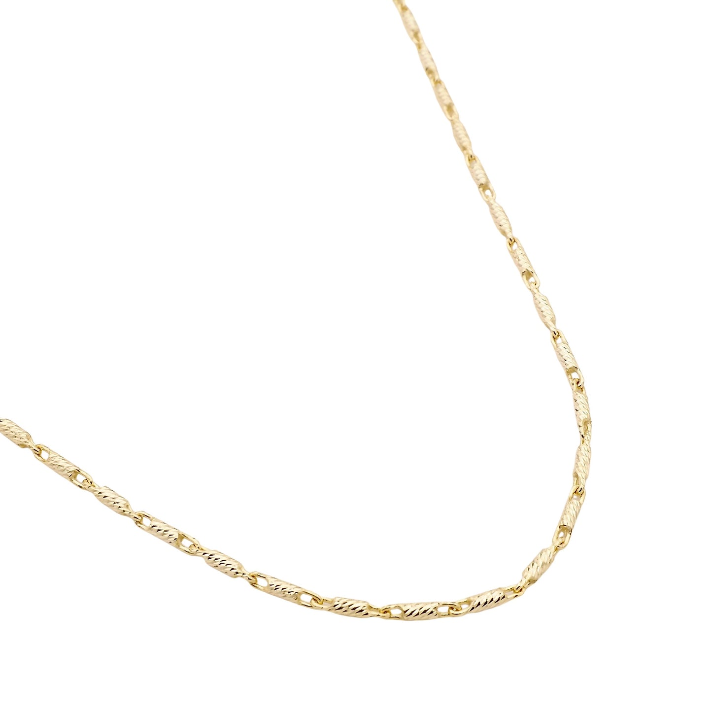 Glieder Halsgoldkette in 585er Gold
