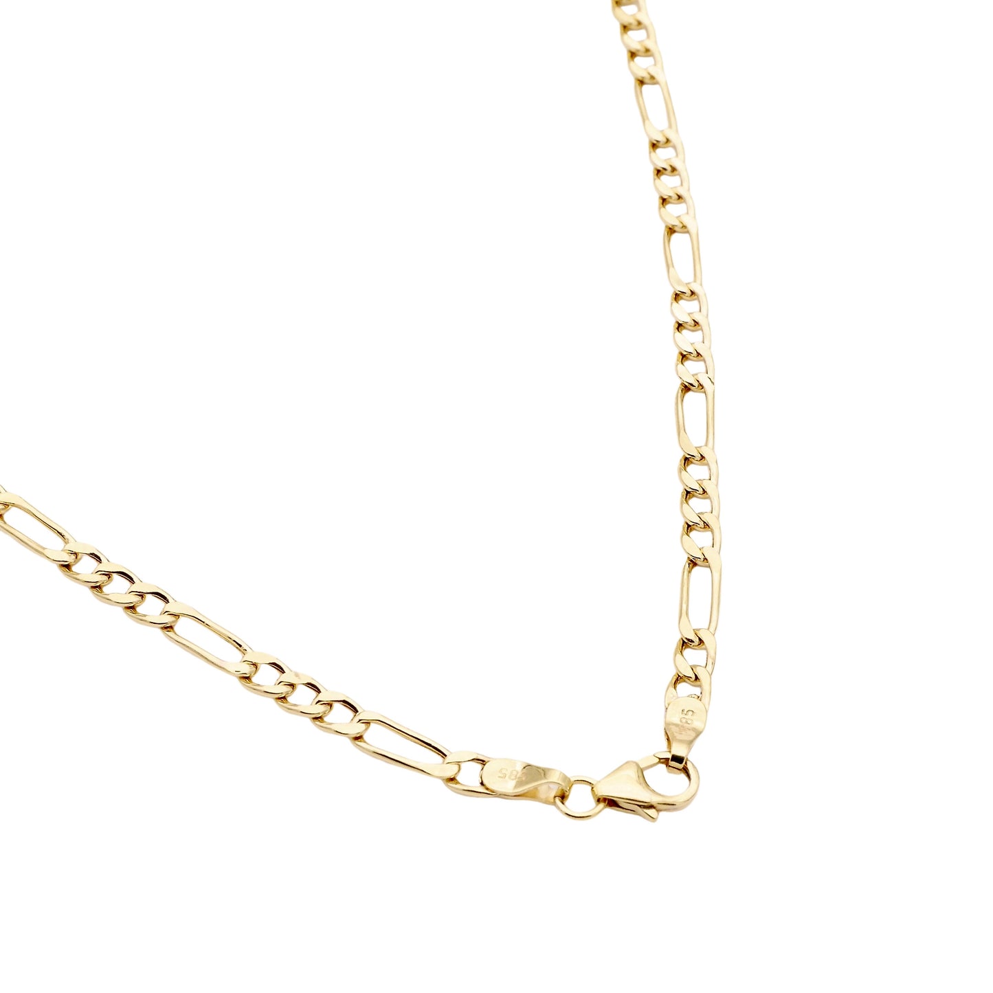 Figaro Panzer Halsgoldkette in 585er Gold