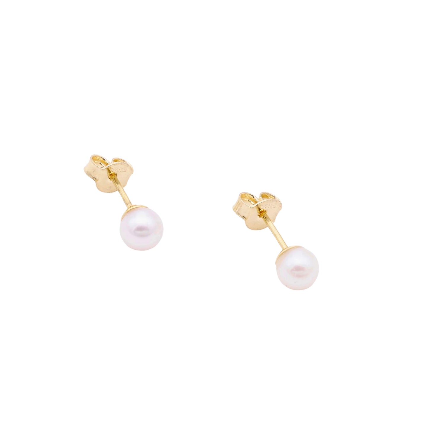 Perlen Ohrstecker in 585er Gold