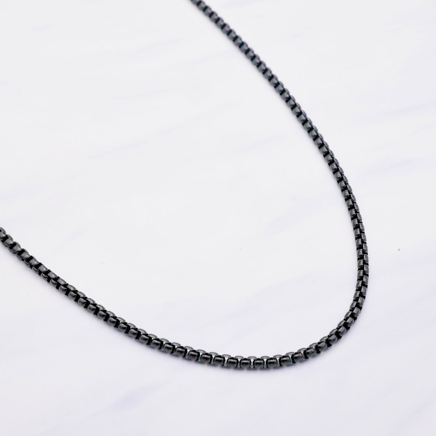 Stepson. Erbsenkette Gold – 55 cm | Edelstahl Black