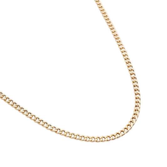 Panzer Halsgoldkette in 585er Gold