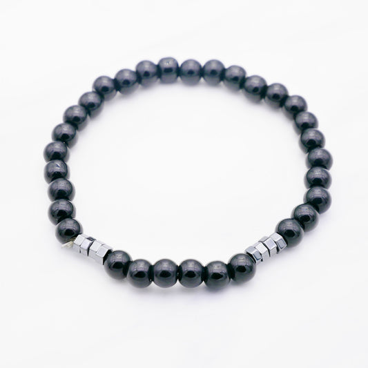 Stepson. Herren Armband Naturstein Onyx