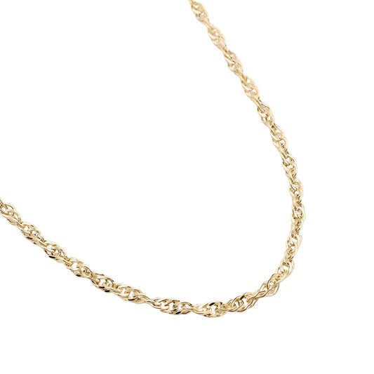Kordel Halsgoldkette in 585er Gold