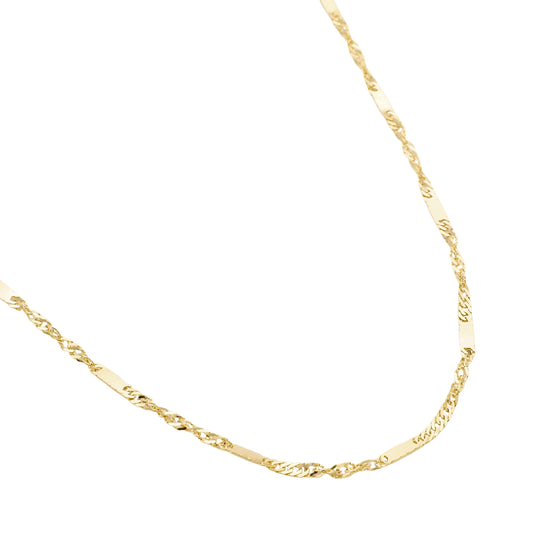 Glieder Halsgoldkette in 585er Gold