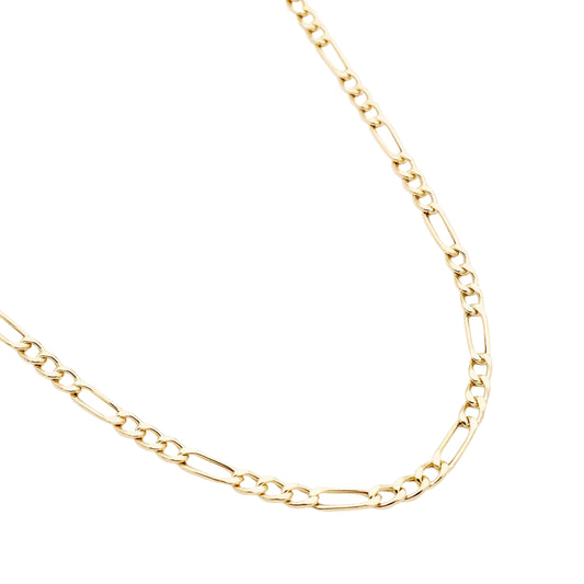 Figaro Panzer Halsgoldkette in 585er Gold