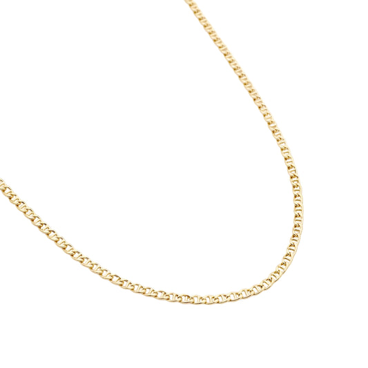 Panzer Halsgoldkette in 585er Gold