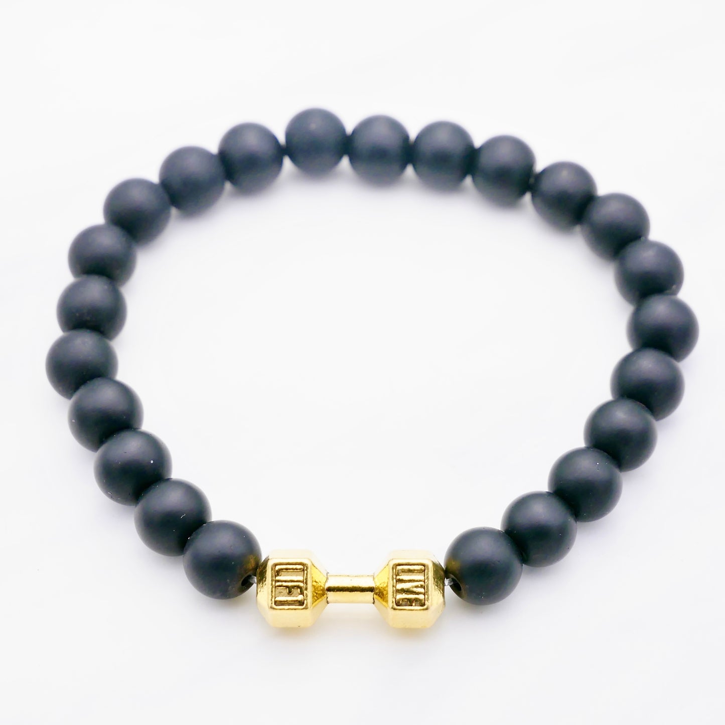 Stepson. Herren Armband Naturstein Onyx