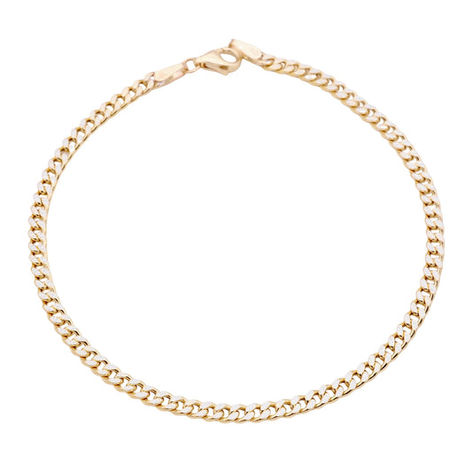 Panzerarmband in 585er Gold