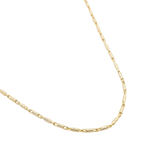Glieder Halsgoldkette in 585er Gold