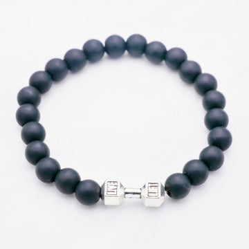Stepson. Herren Armband Natutstein Onyx