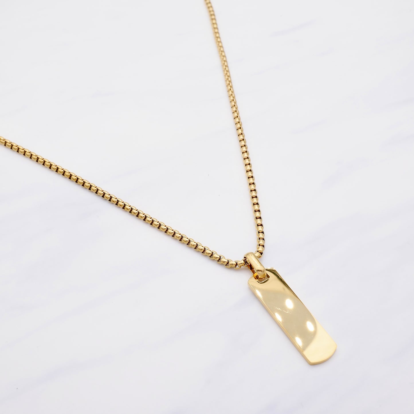Stepson.Halskette Gold – 55 cm | Edelstahl