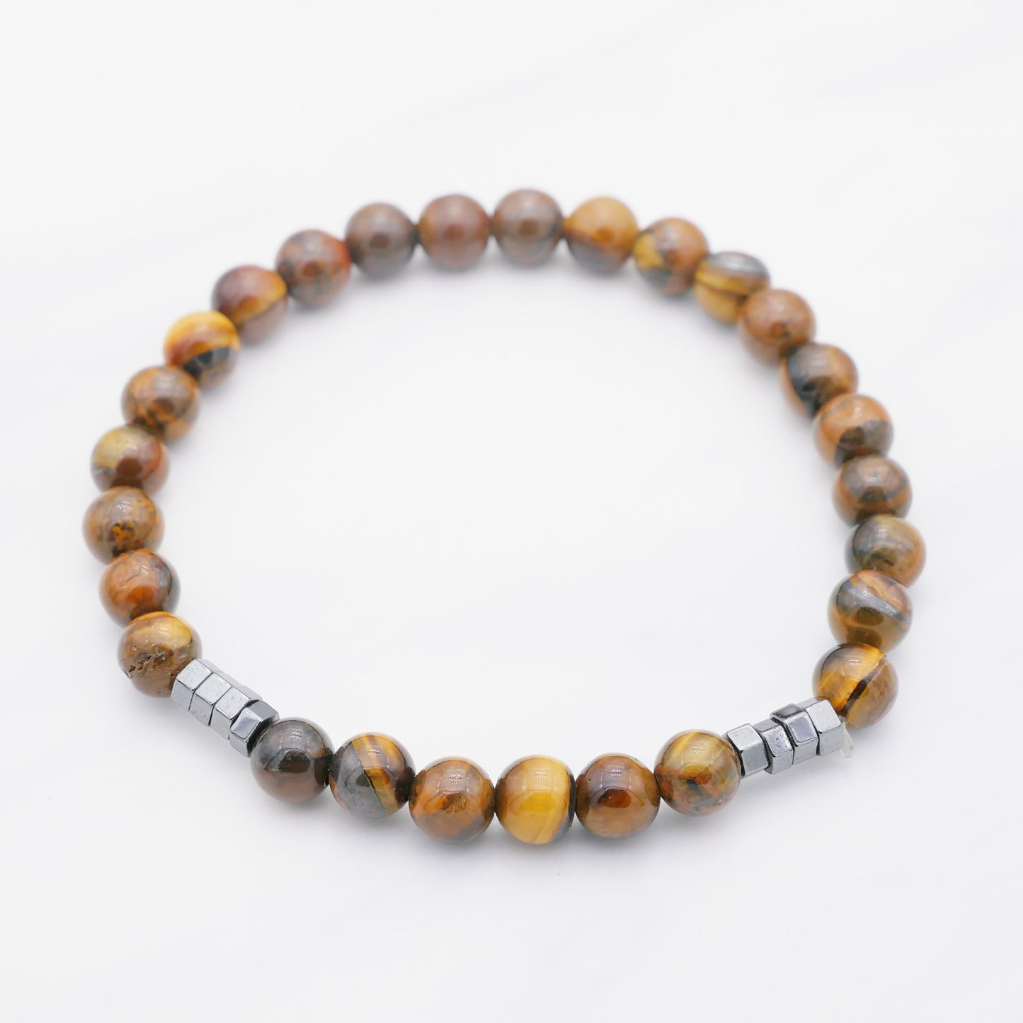 Stepson. Herren Armband Naturstein Tigerauge