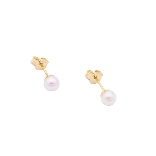 Perlen Ohrstecker in 585er Gold