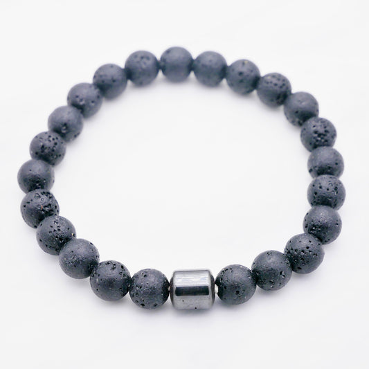 Stepson. Stein Armband Lava